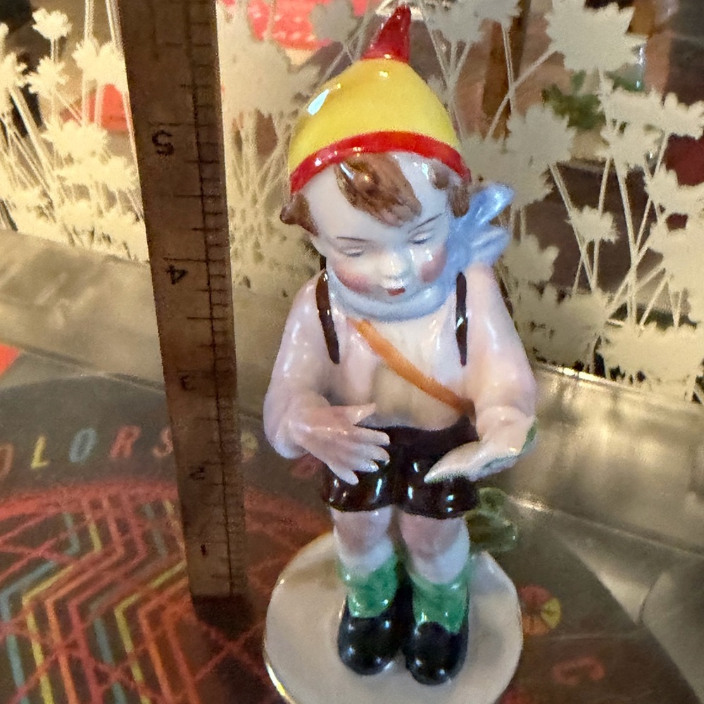 Antique ceramic boy figurine, Germany